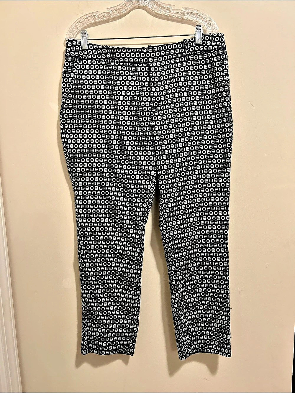 Merona Classic Geometric Ankle Pants Cotton Blend Size 14